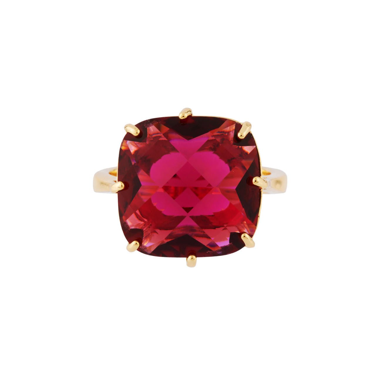 La Diamantine Square Stone Grenadine Rings | AHLD602/21 - Les Nereides