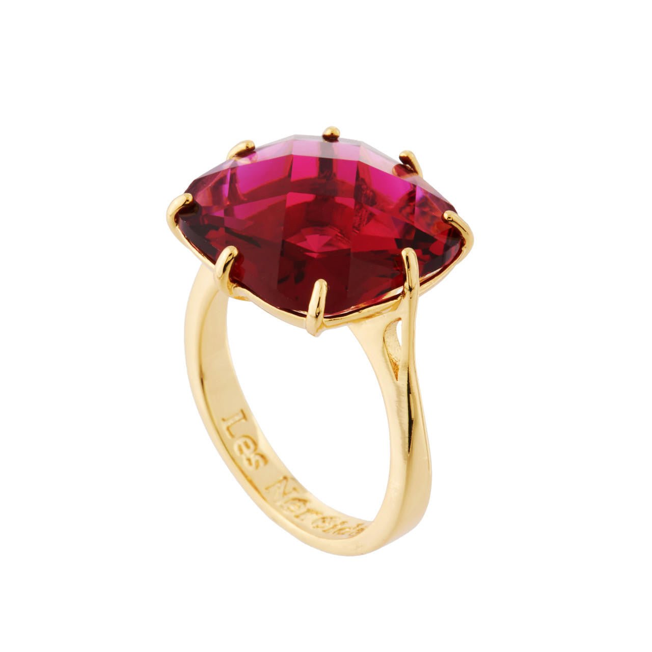 La Diamantine Square Stone Grenadine Rings | AHLD602/21 - Les Nereides