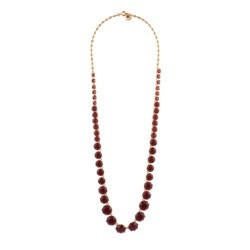 La Diamantine Stones And Chain Aurore Purple Necklace | ACLD3511 - Les Nereides