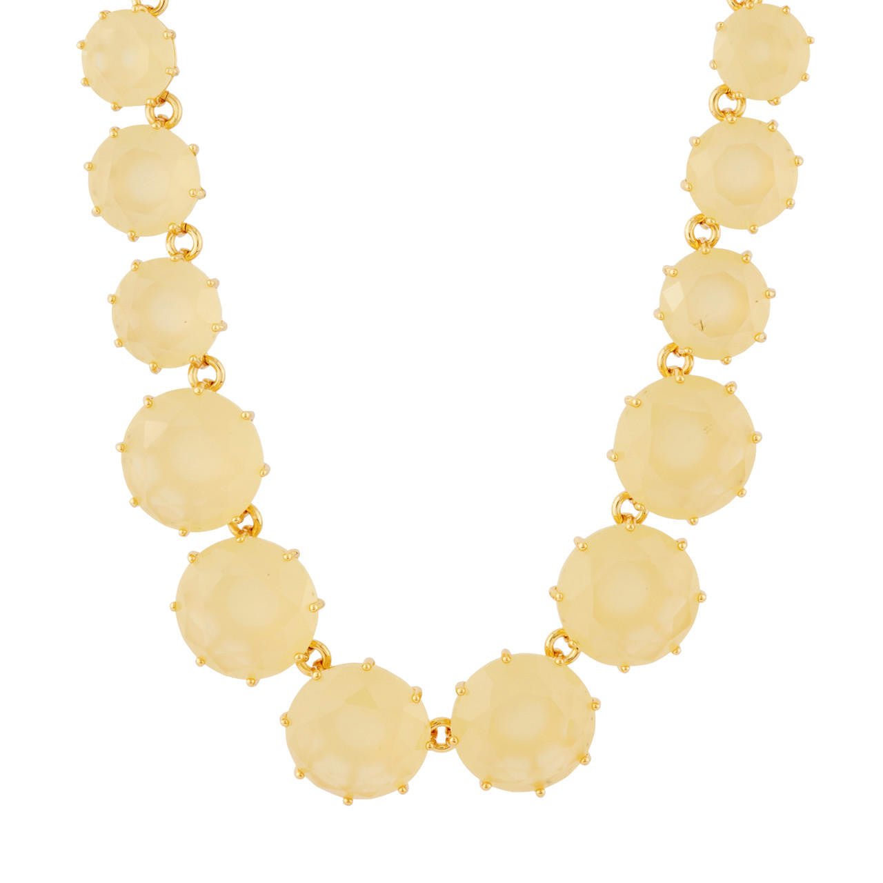 La Diamantine Stones And Chain Citrine Necklace | AHLD3511 - Les Nereides
