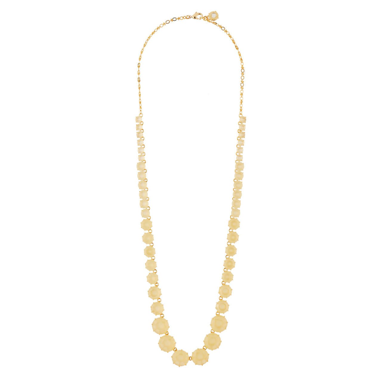 La Diamantine Stones And Chain Citrine Necklace | AHLD3511 - Les Nereides