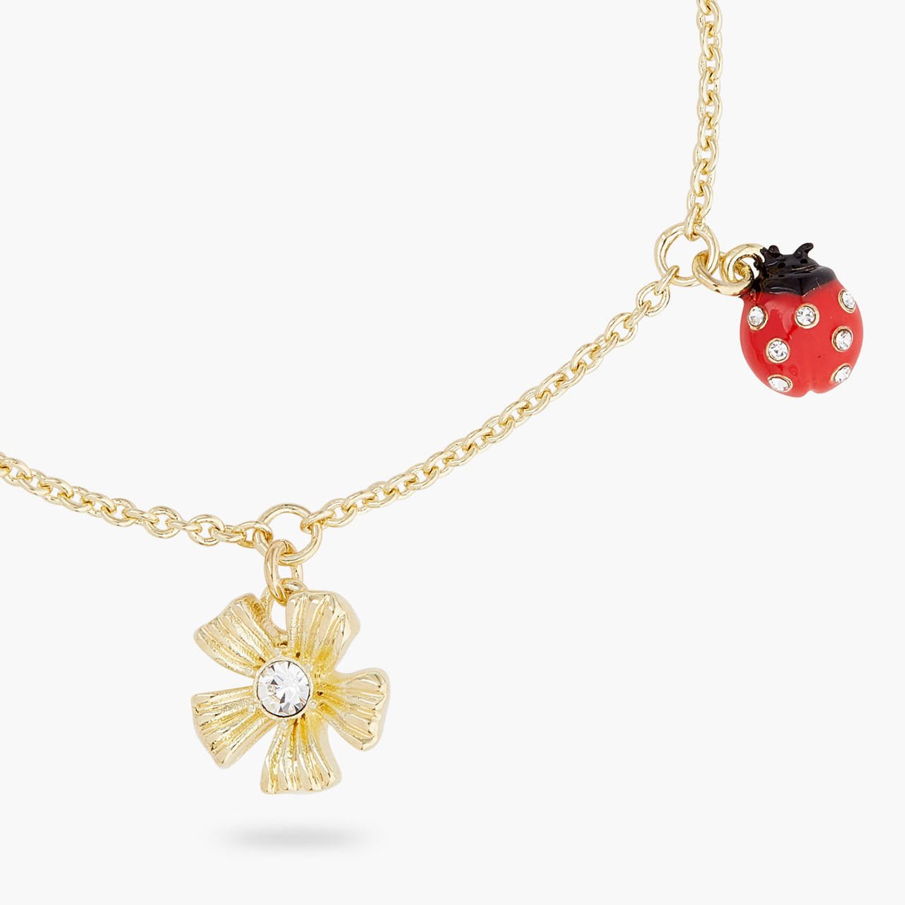 Ladybirds And Wood Anemone Fine Bracelet | ARLP2021 - Les Nereides