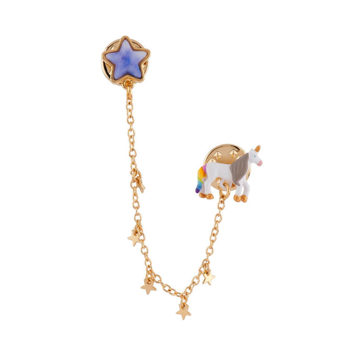 Lapel Pin Unique Unicorn Unicorn & Stars Brooch | AFUN5011 - Les Nereides