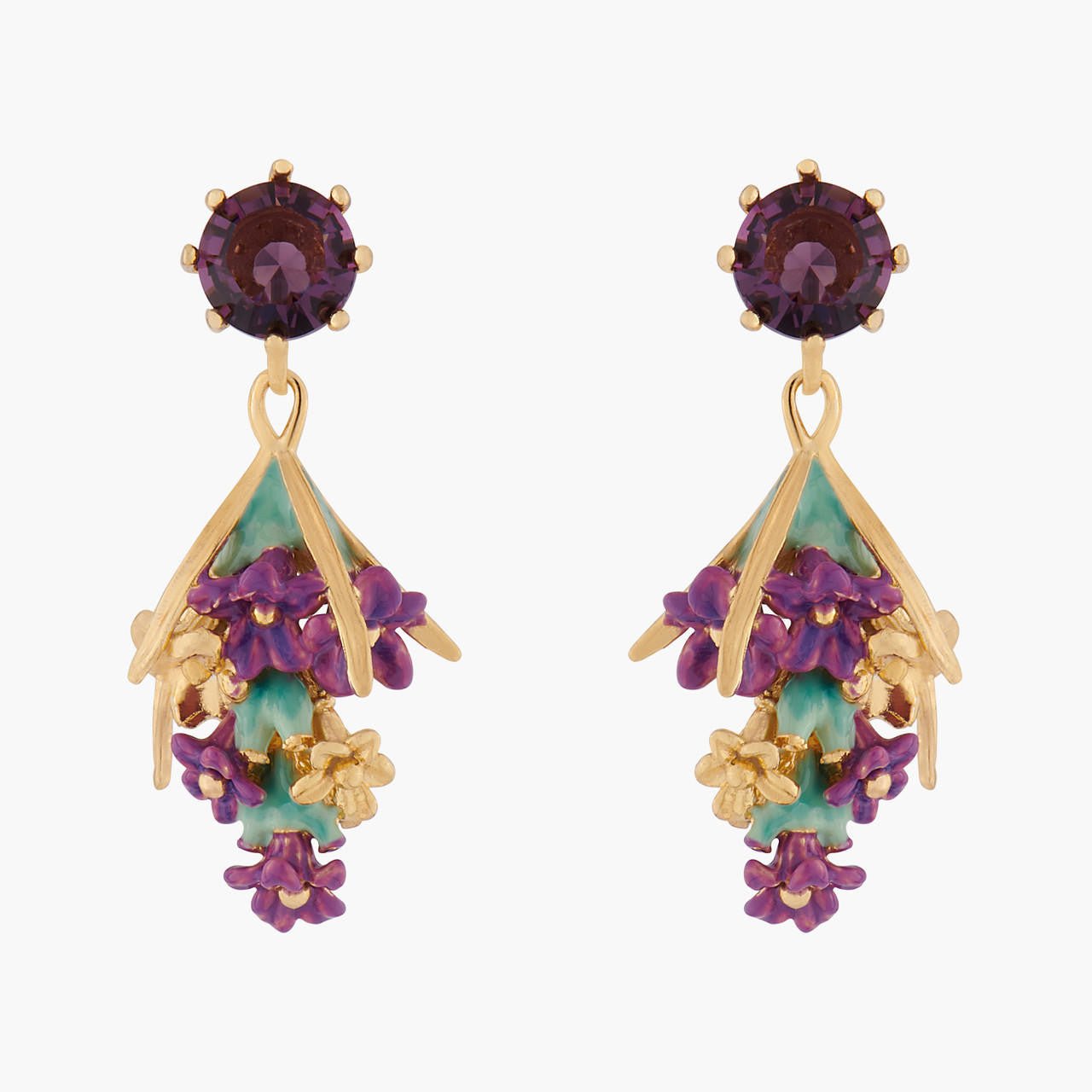 Lavender Bouquet Earrings | ALPE1011 - Les Nereides