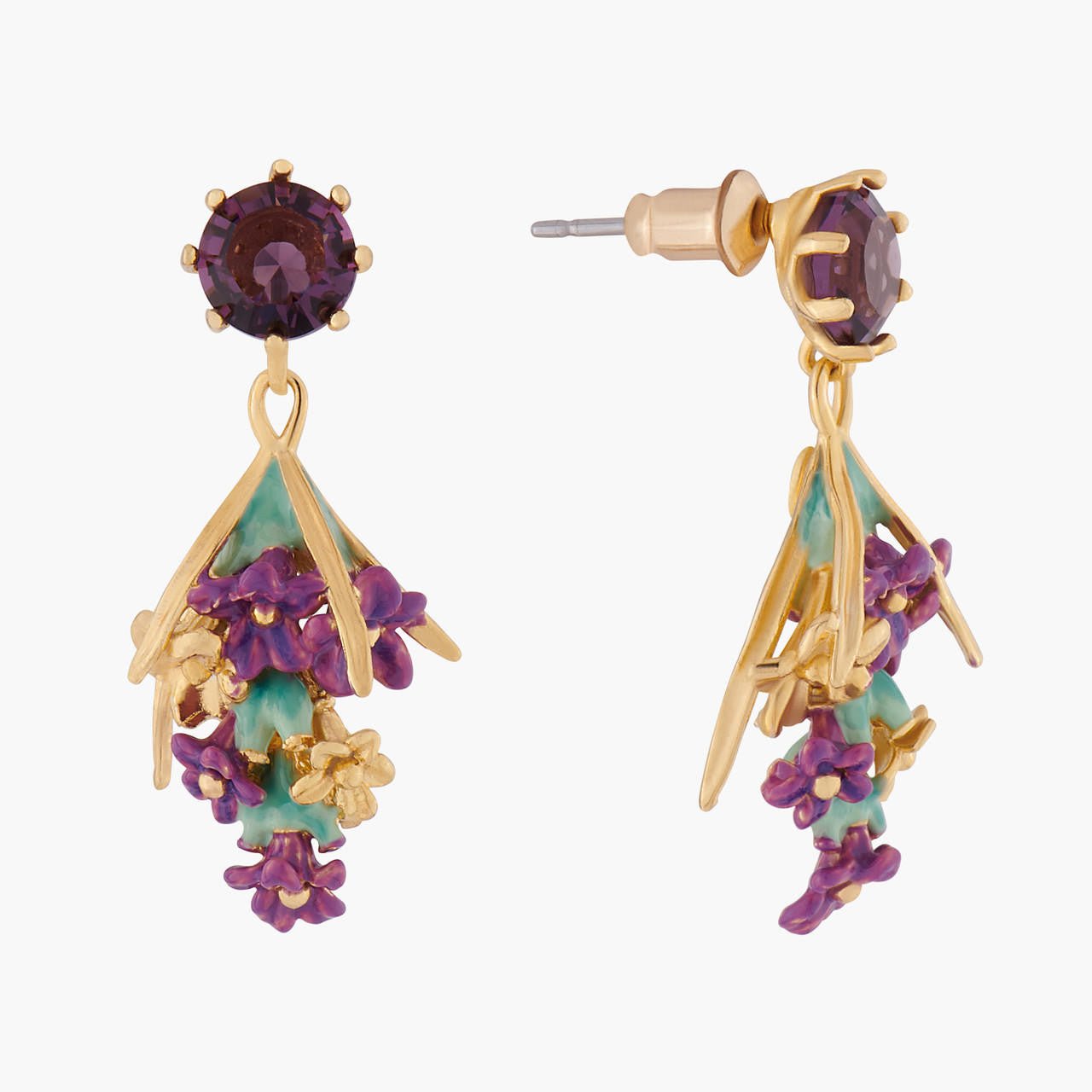 Lavender Bouquet Earrings | ALPE1011 - Les Nereides
