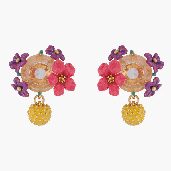 Lemon And Flower Earrings | ALPE1041 - Les Nereides