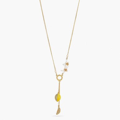Lemon And Lemon Blossom Pendant Necklace | APMI3021 - Les Nereides