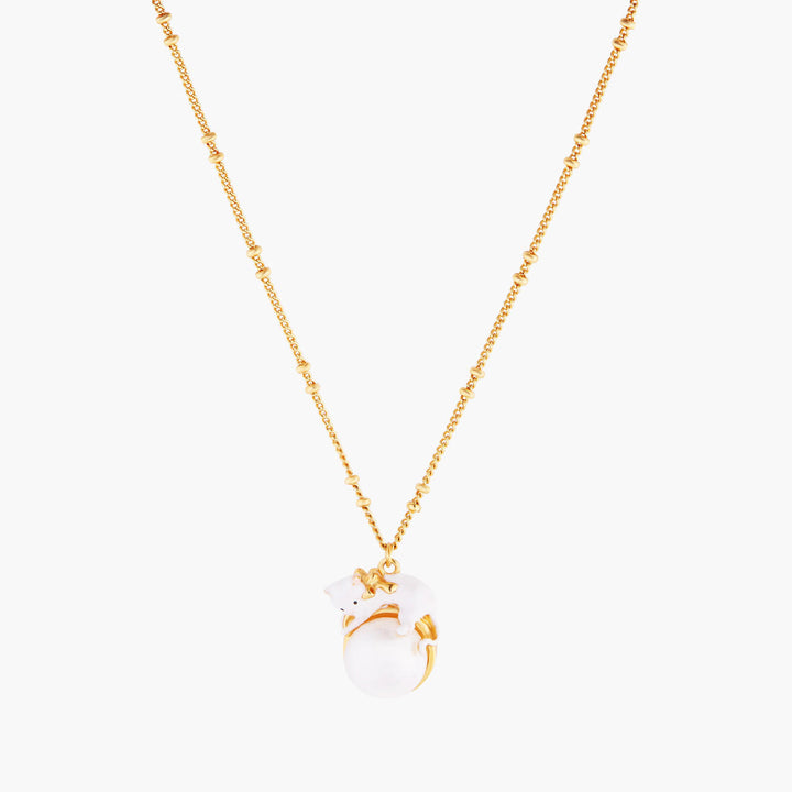 Les Nereides Kitty And Pearl Pendant Necklace | AMLA3011 