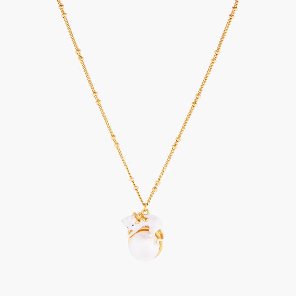 Les Nereides Kitty And Pearl Pendant Necklace | AMLA3011 