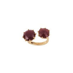 Les Nereides La Diamantine 2 Little Stones Aurore Purple Rings | ACLD615/11 