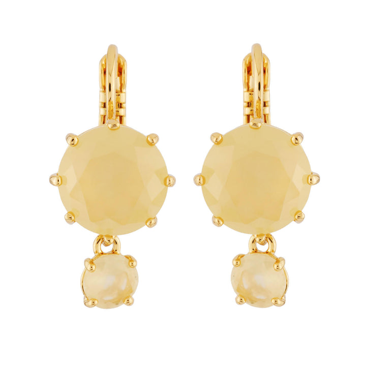 Les Nereides La Diamantine 2 Round Stones Citrine Earrings | AHLD1261 