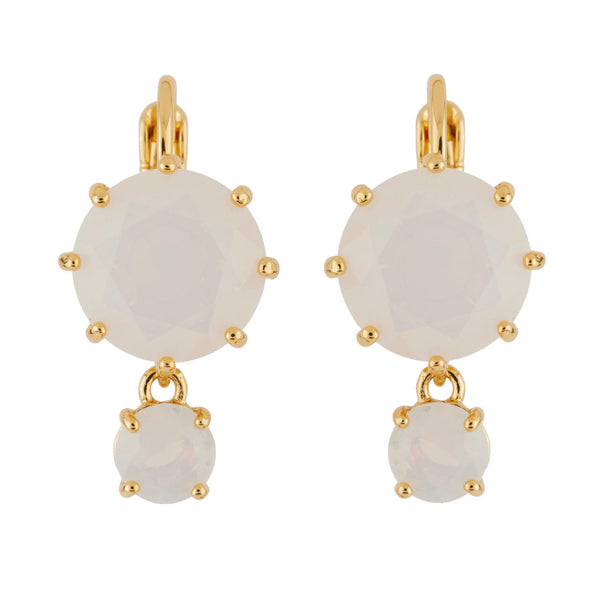 Les Nereides La Diamantine 2 Round Stones Opal Earrings | AGLD1261 