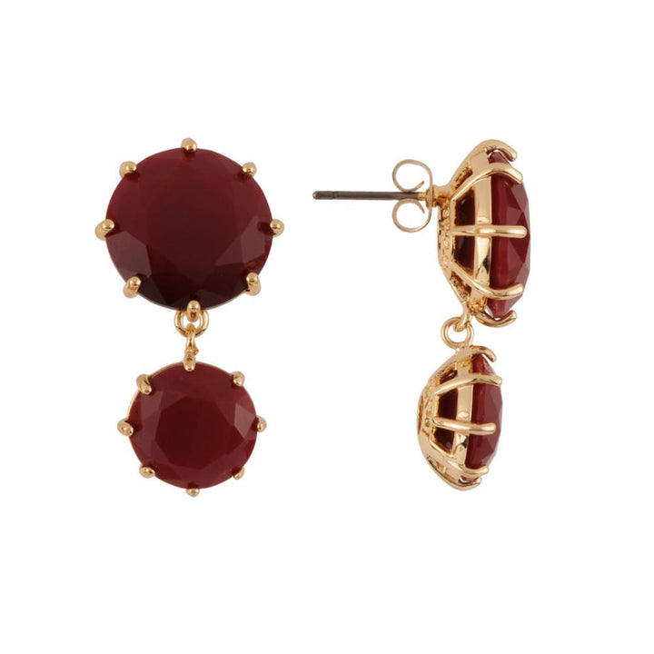 Les Nereides La Diamantine 2 Round Stones Sienna Earrings | AELD1372 