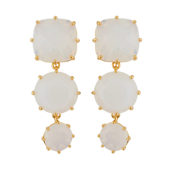 Les Nereides La Diamantine 3 Stones Opal Earrings | AGLD1361 