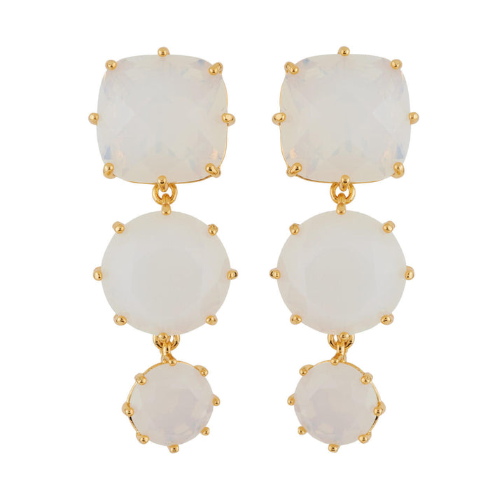 Les Nereides La Diamantine 3 Stones Opal Earrings | AGLD1361 