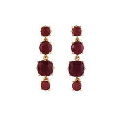 Les Nereides La Diamantine 4 Stones Aurore Purple Earrings | ACLD1201 
