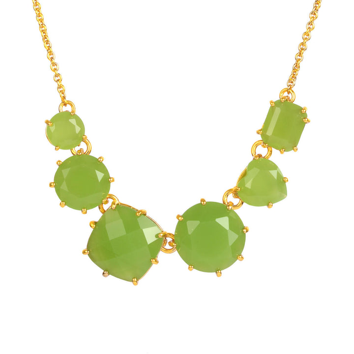Les Nereides La Diamantine 6 Stones Green Necklace | ABLD3311 