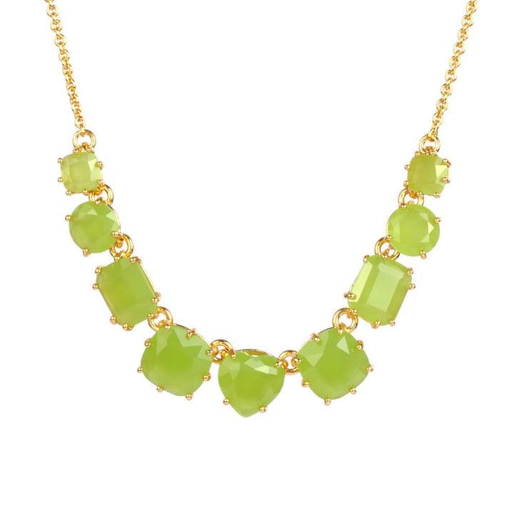 Les Nereides La Diamantine 9 Stones Green Necklace | ABLD3181 