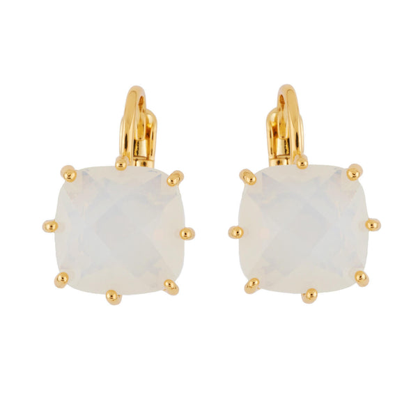 Les Nereides La Diamantine Square Stone Opal Earrings | AGLD1011 