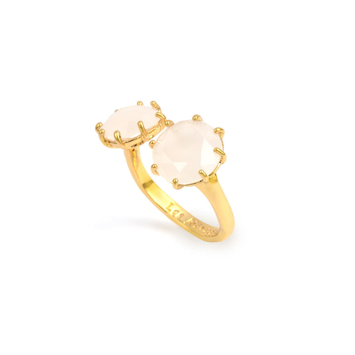 Les Nereides La Diamantine Two Little Stones White Rings | ABLD615/21 