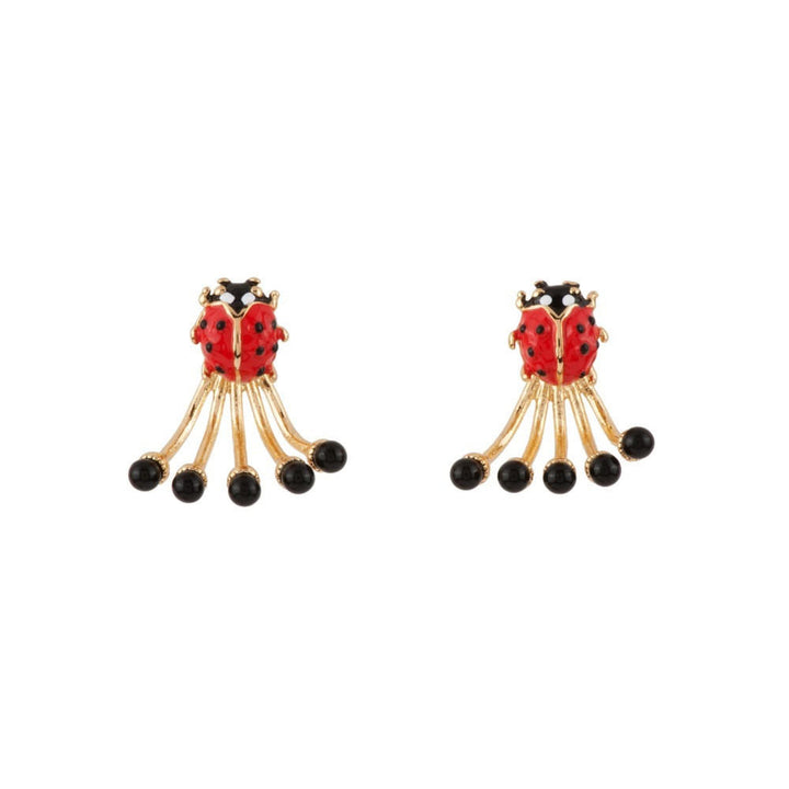 Les Nereides Lady Bird Ladybird W/Ear Jacket Earrings | ADLB1031 