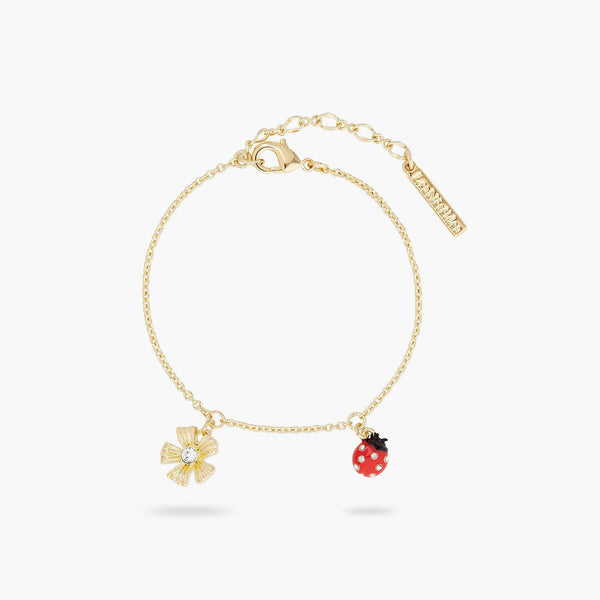 Les Nereides Ladybirds And Wood Anemone Fine Bracelet | ARLP2021