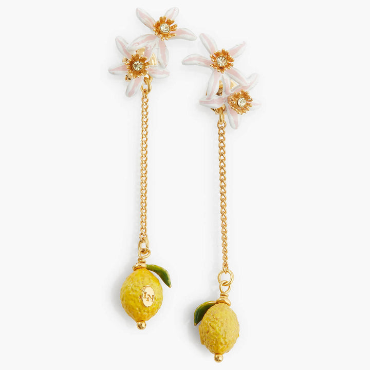 Les Nereides Lemon And Lemon Blossom Dangling Earrings | APMI1031 
