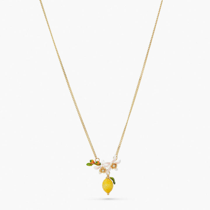Les Nereides Lemon, Flower Bud And Lemon Blossom Necklace | APMI3031 