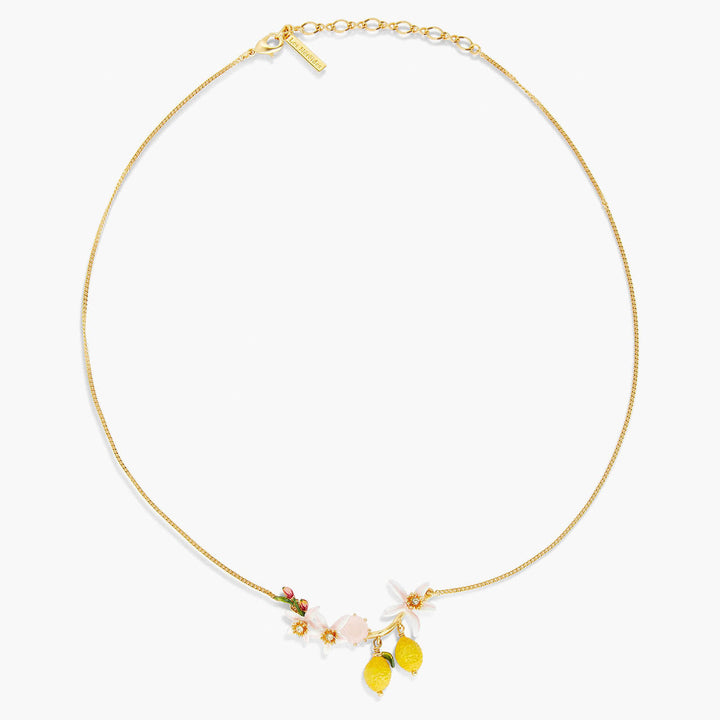 Les Nereides Lemons, Flower Buds And Lemon Blossom Statement Necklace | APMI3011 
