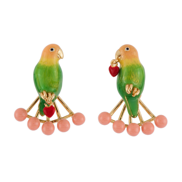 Les Nereides Les Inseparables Love Birds & Ear Jacket Earrings | AFIN1031 