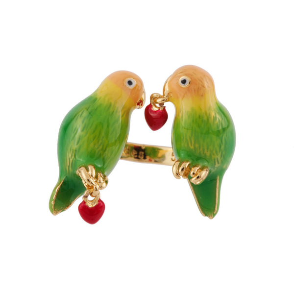 Les Nereides Les Inseparables Love Birds Rings | AFIN6021 