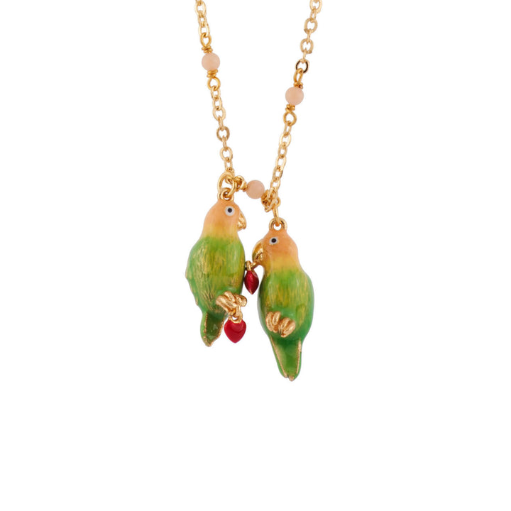 Les Nereides Les Inseparables Love Birds With Chillies Necklace | AFIN3041 