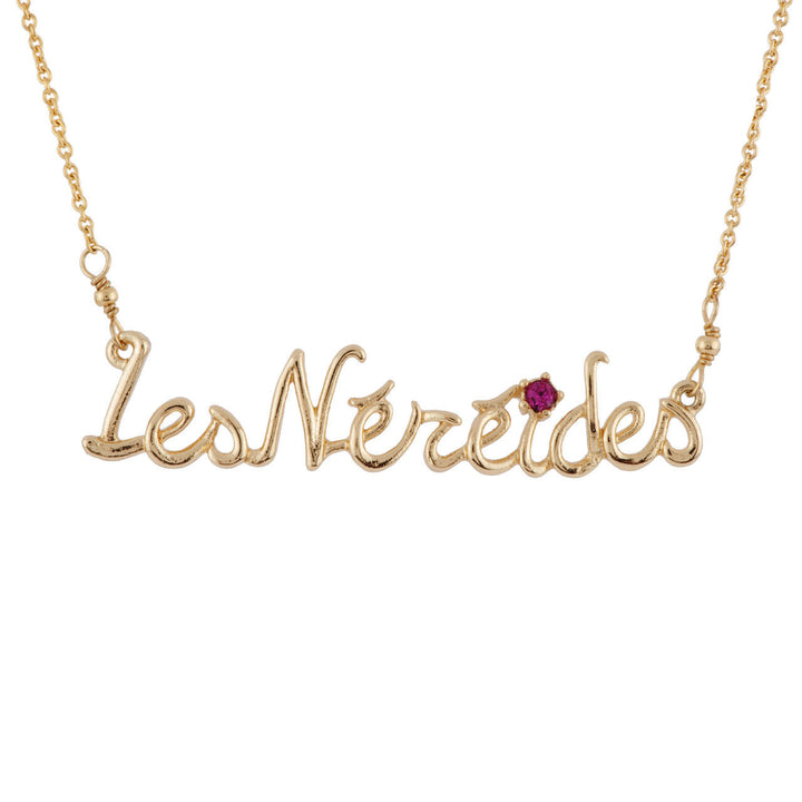 Les Nereides Lettres Florales Les Néréides With Crystal Necklace | AFLF3061 
