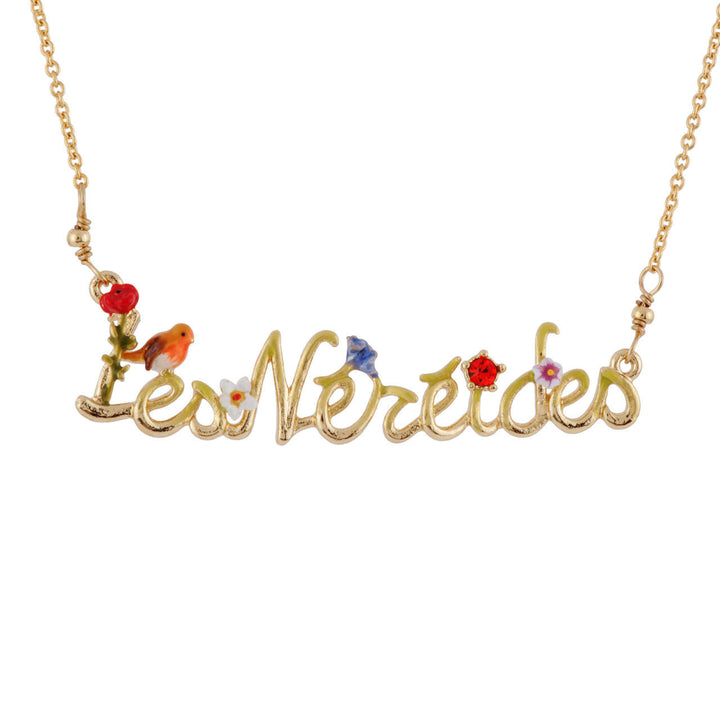 Les Nereides Lettres Florales Les Néréides With Robin Necklace | AFLF3041 