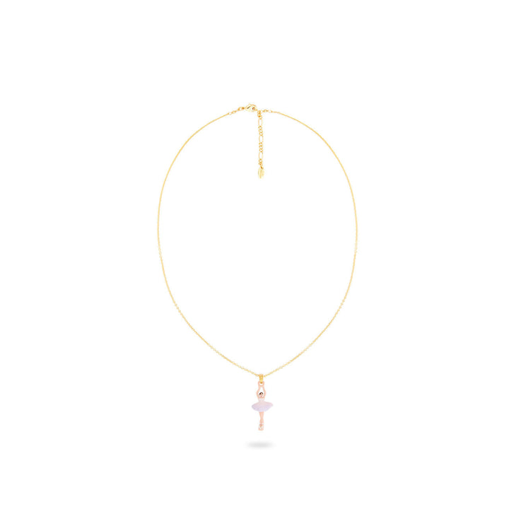 Les Nereides Lilac And White Mini Ballerina Pendant Necklace | ARMDD3011
