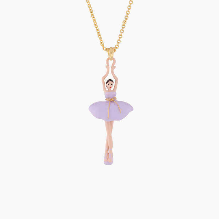 Les Nereides Lilac Ballerina Pendant Necklace | ALDD3591 