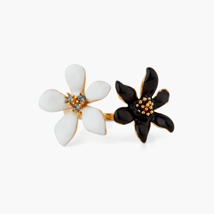 Les Nereides Lily and Ranunculus adjustable ring | AQFN6021 