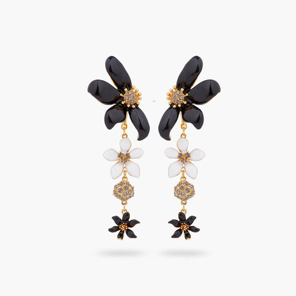Les Nereides Lily and Ranunculus flower earrings | AQFN1011 