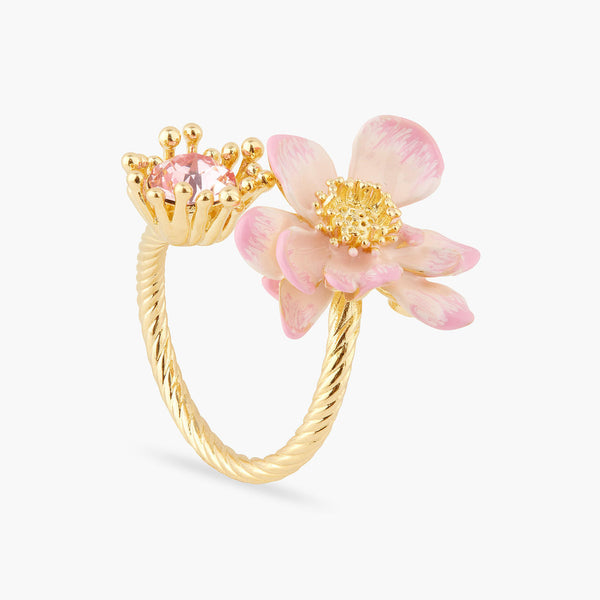 Les Nereides Lotus Flower Adjustable Ring | AQEL6041 
