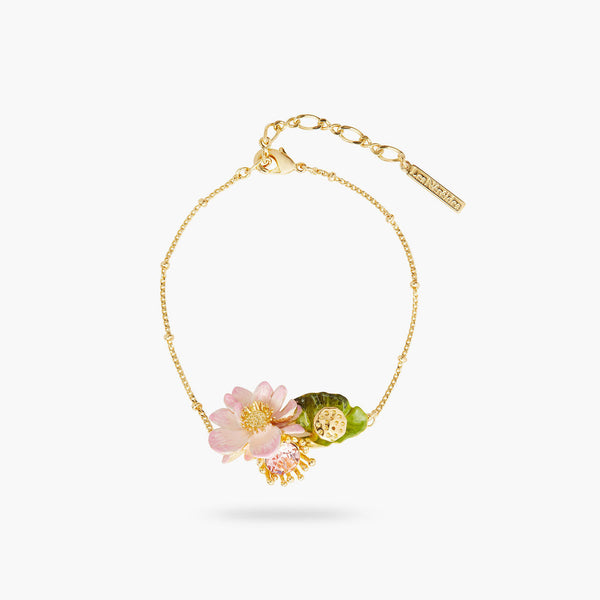 Les Nereides Lotus Flower Fine Bracelet | AQEL2051