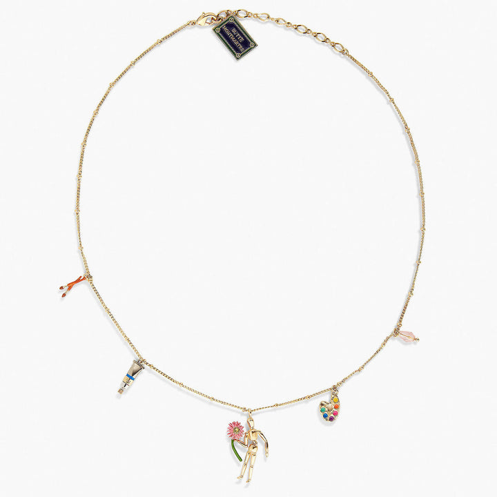 Les Nereides Manikin And Charms Pendant Necklace | APIP3021 
