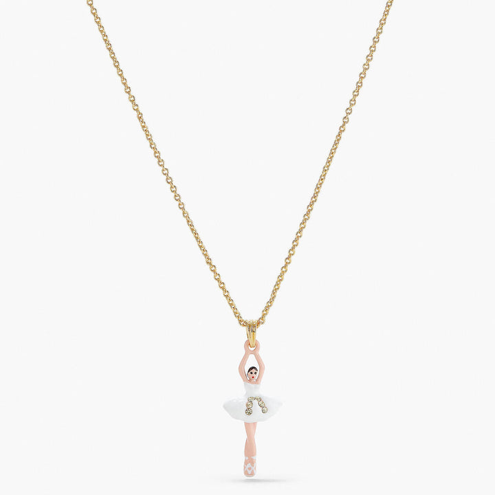 Les Nereides Mini Ballerina And Rhinestones Pendant Necklace | APMDD3011 