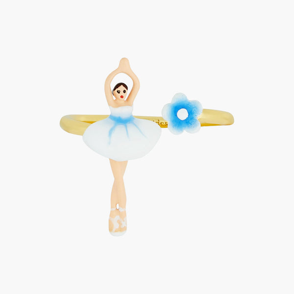 Les Nereides Mini Ballerina Forget-Me-Not Adjustable Rings | ANMDD6011 