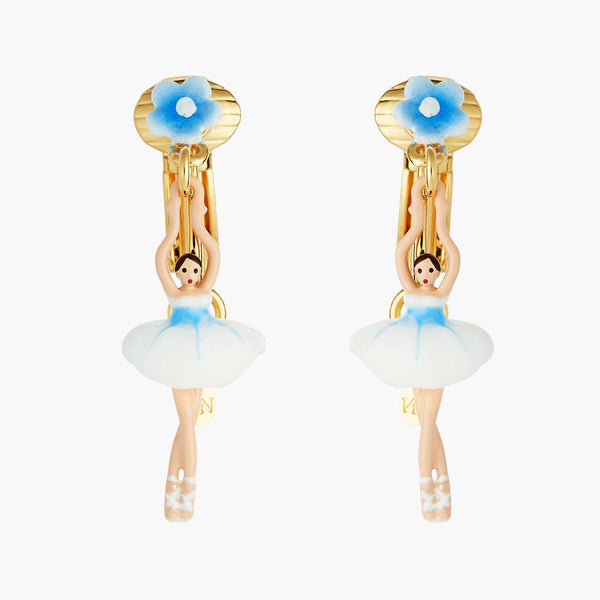 Les Nereides Mini Ballerina Forget-Me-Not Earrings | ANMDD1011 