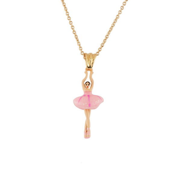 Les Nereides Mini Pas de Deux Ballerina Pink Necklace | AEMDD3012 