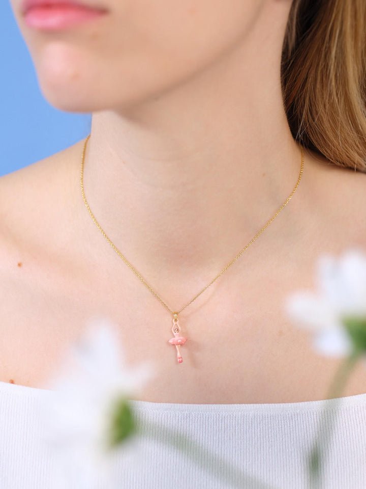 Les Nereides Mini Pas de Deux In Gradient Pink Necklace | APMDD3012 