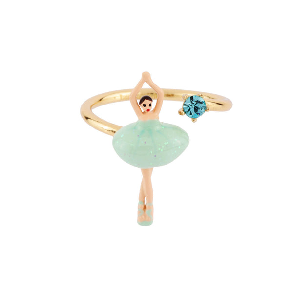 Les Nereides Mini Pas de Deux Mini Ballerina Blue Rings | AFMDD6013 