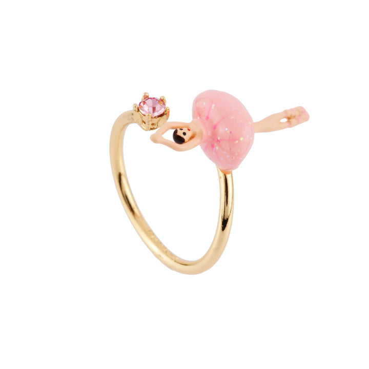 Les Nereides Mini Pas de Deux Mini Ballerina Pink Rings | AFMDD6012 