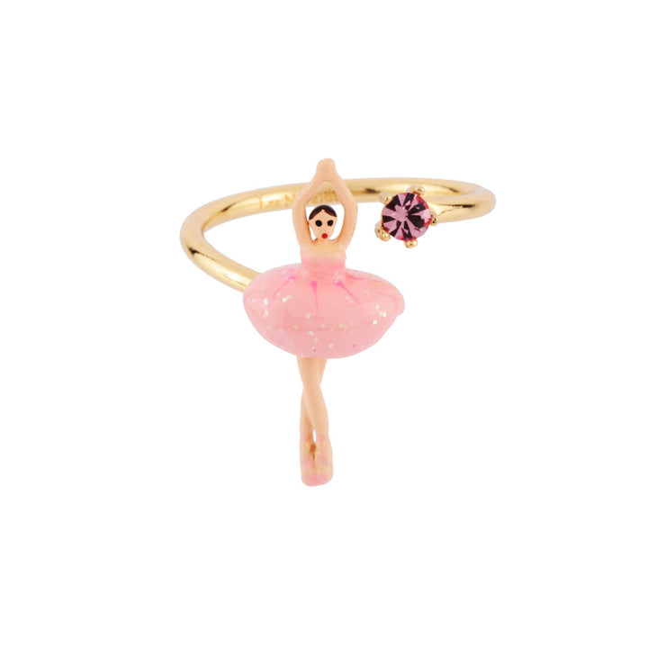 Les Nereides Mini Pas de Deux Mini Ballerina Pink Rings | AFMDD6012 
