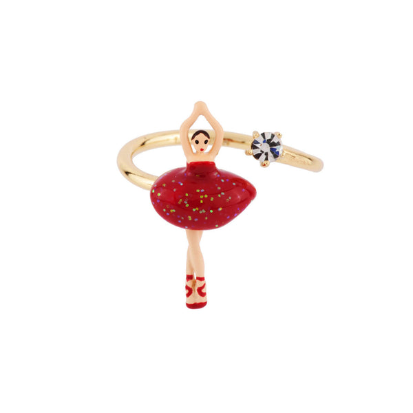 Les Nereides Mini Pas de Deux Mini Ballerina Red Rings | AFMDD6016 